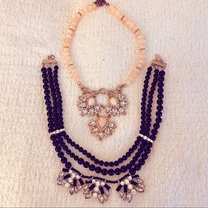 Two statement necklaces